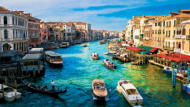 Venice boat house wallpaper - 1366x768